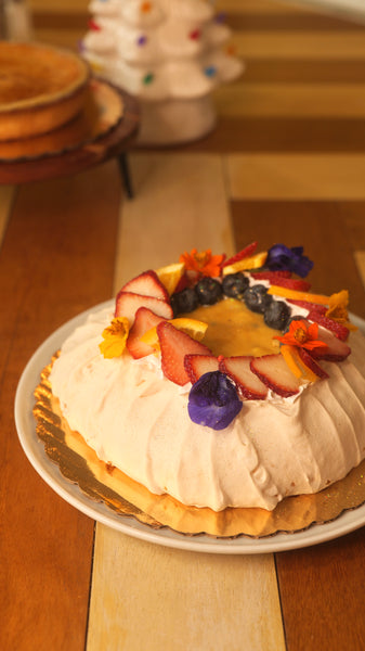 Pavlova de Turrón