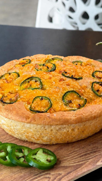 Jalapeño & Cheddar Focaccia