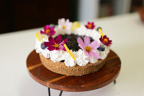Lavender Blueberry Cheesecake
